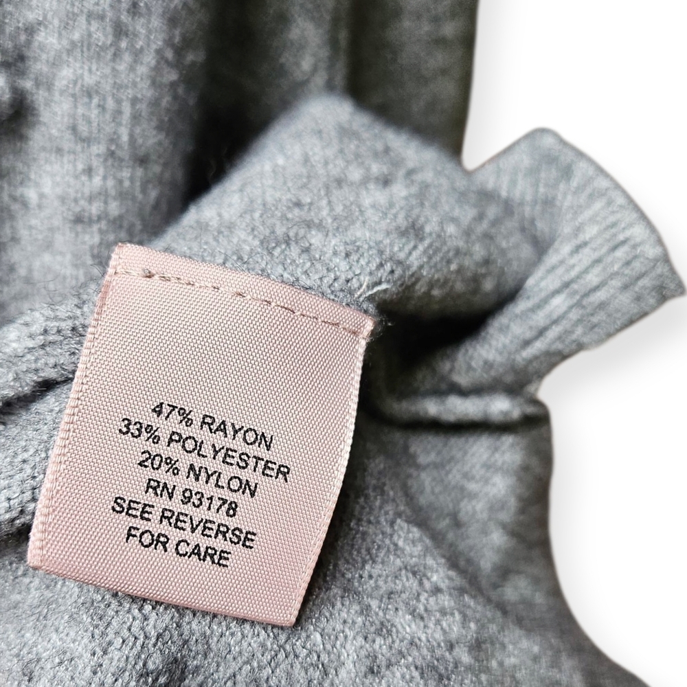 Philosophy Gray Star Pattern Knit Sweater - image 6